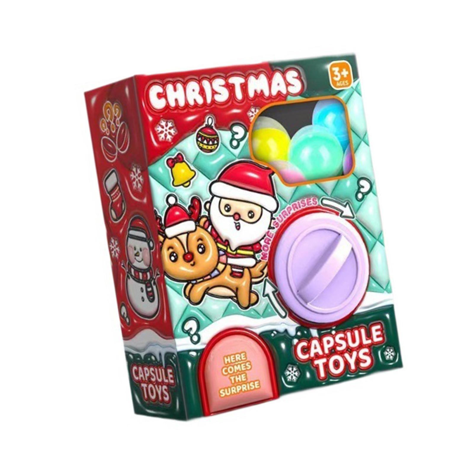 Kids Yard Toys - エッグツイストマシンおもちゃ ミニ自動販売機 クリスマスエッグクレーンマシン クリスマスおもちゃ販売機 ポーチ、窓、庭、家族、子供向け