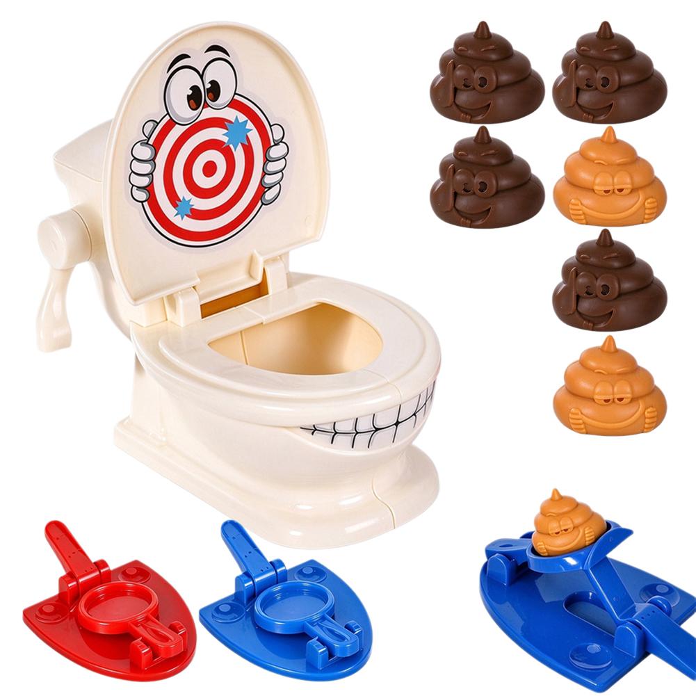 Catapult Launcher Toy - ミニトイレおまるおもちゃ、ストレス解消、卓上ゲーム、2人で楽しめる、投げ式おまるおもちゃ、インタラクティブなおまる投げターゲットゲーム。