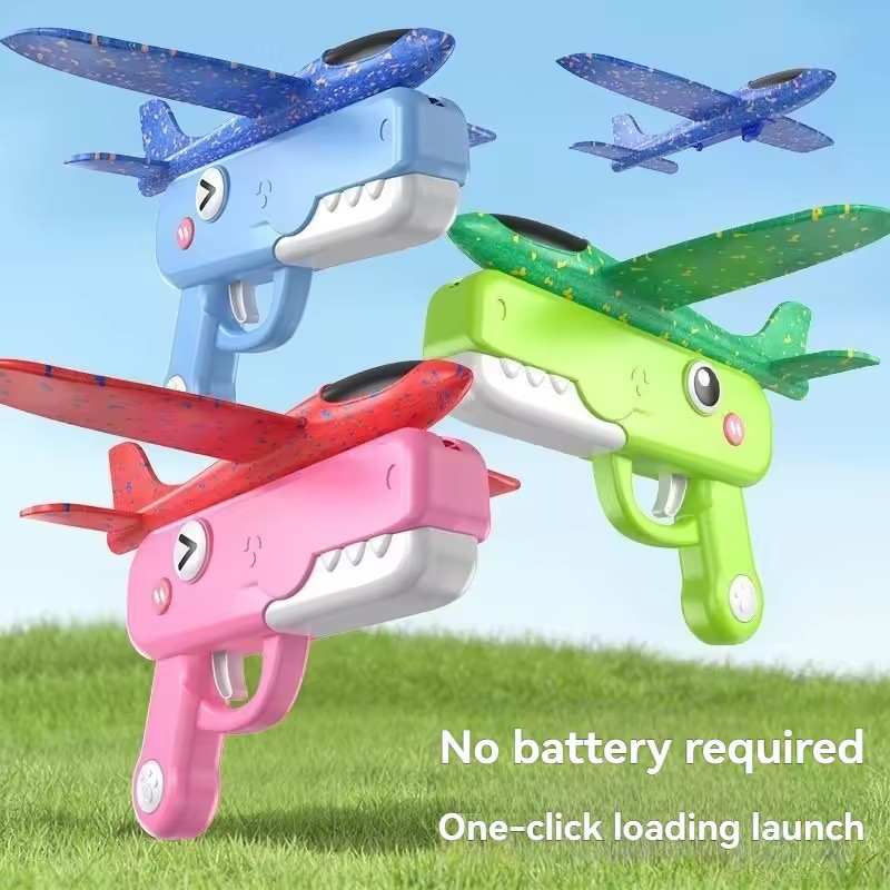 Catapult Launcher Toy - 恐竜型フォーム飛行機発射おもちゃ フォームグライダー 屋外飛行カタパルトガン 飛行機おもちゃ フォーム飛行機おもちゃ