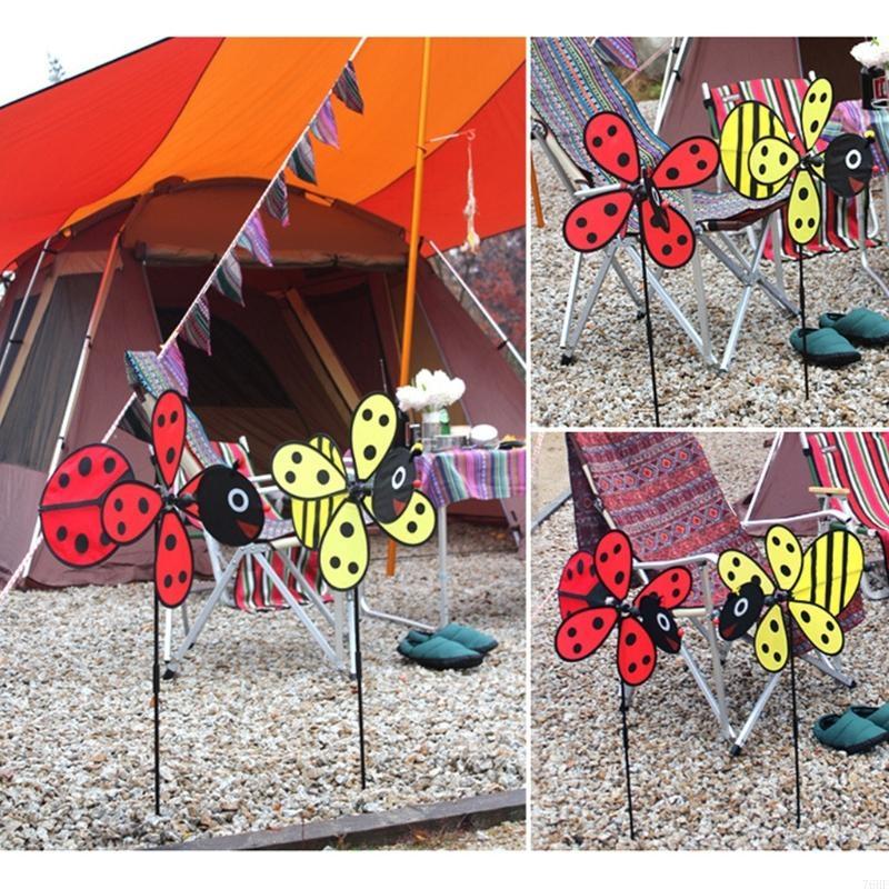 76HF 大型蜂風車かざぐるま風スピナー家の庭の庭の装飾子供 - Kids Yard Toys のレビューと価格