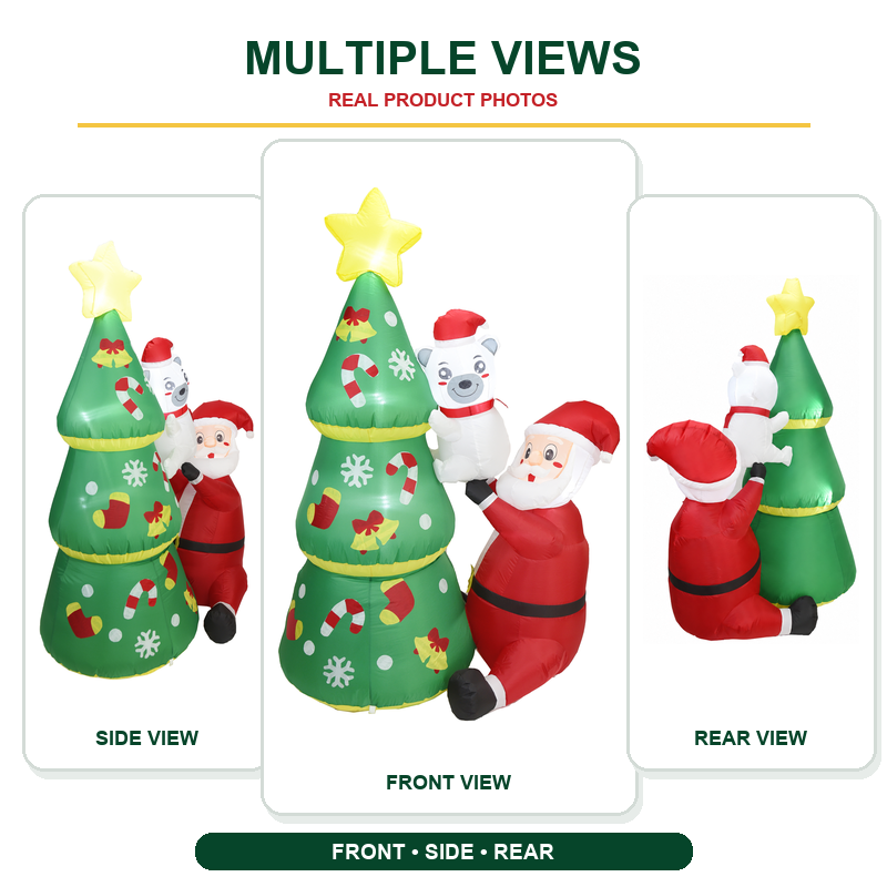 高さ約1.8mのクリスマス用インフレータブルサンタクロース。 - Kids Yard Toys のレビューと価格