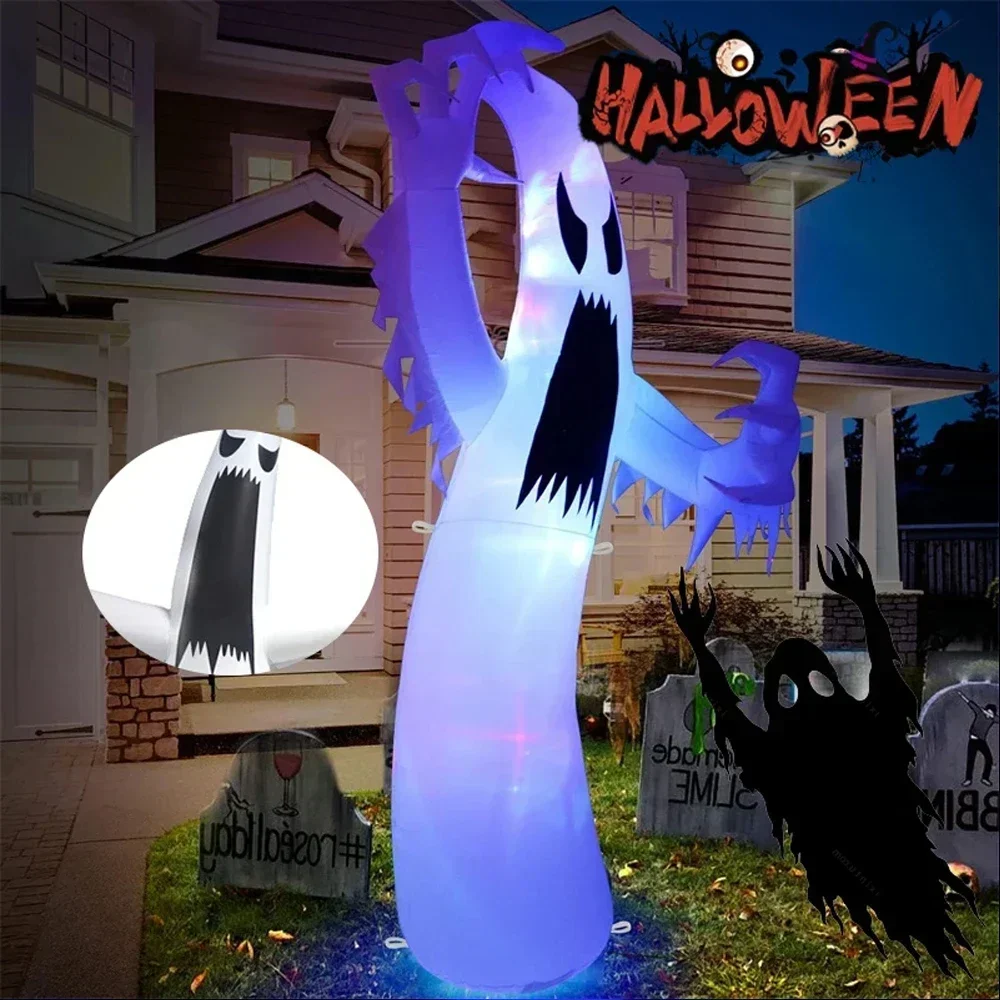 ハロウィンインフレータブル怖いゴースト LED ライト付き子 - Kids Yard Toys のレビューと価格