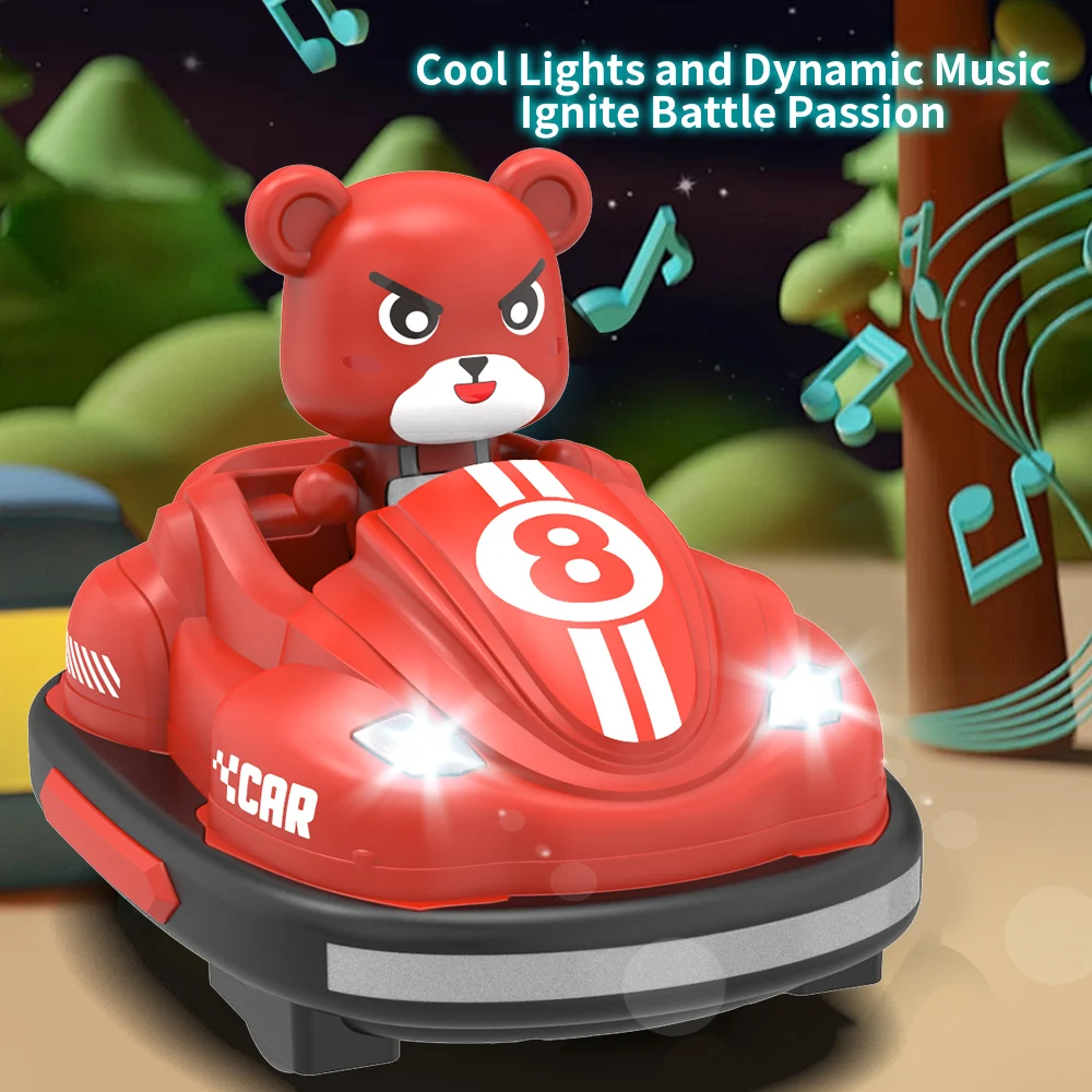 2.4G RCバンパーバトルカー。LEDライトと音楽機能付き - Kids Toys Under 50 のレビューと価格