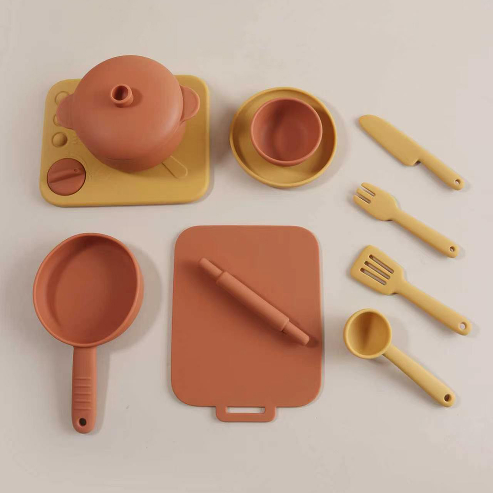 12個入り、子供向けごっこ遊び用キッチンおもちゃセット。シリ - Kids Toys Kitchen Set のレビューと価格