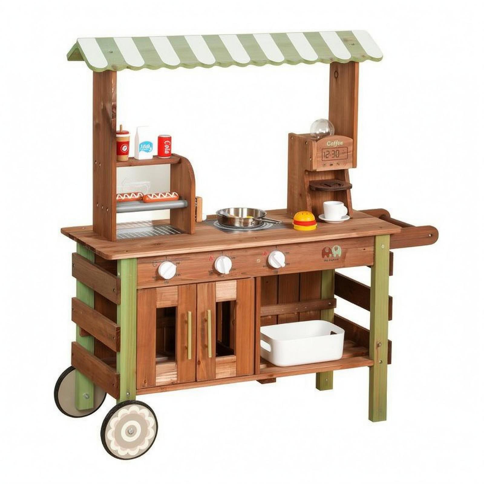 子供向けのおもちゃセット。ごっこ遊びができるキッチン、マーケ - Kids Toys Kitchen Set のレビューと価格