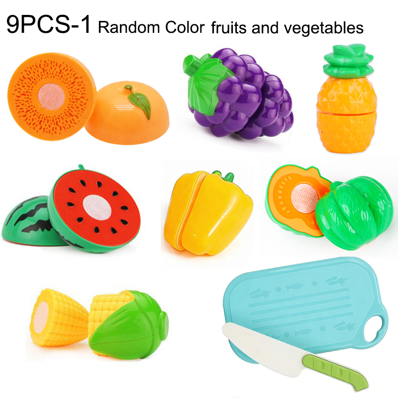 果物や野菜を切るごっこ遊び用キッズキッチンおもちゃ、幼児向け - Kids Toys Kitchen Set のレビューと価格