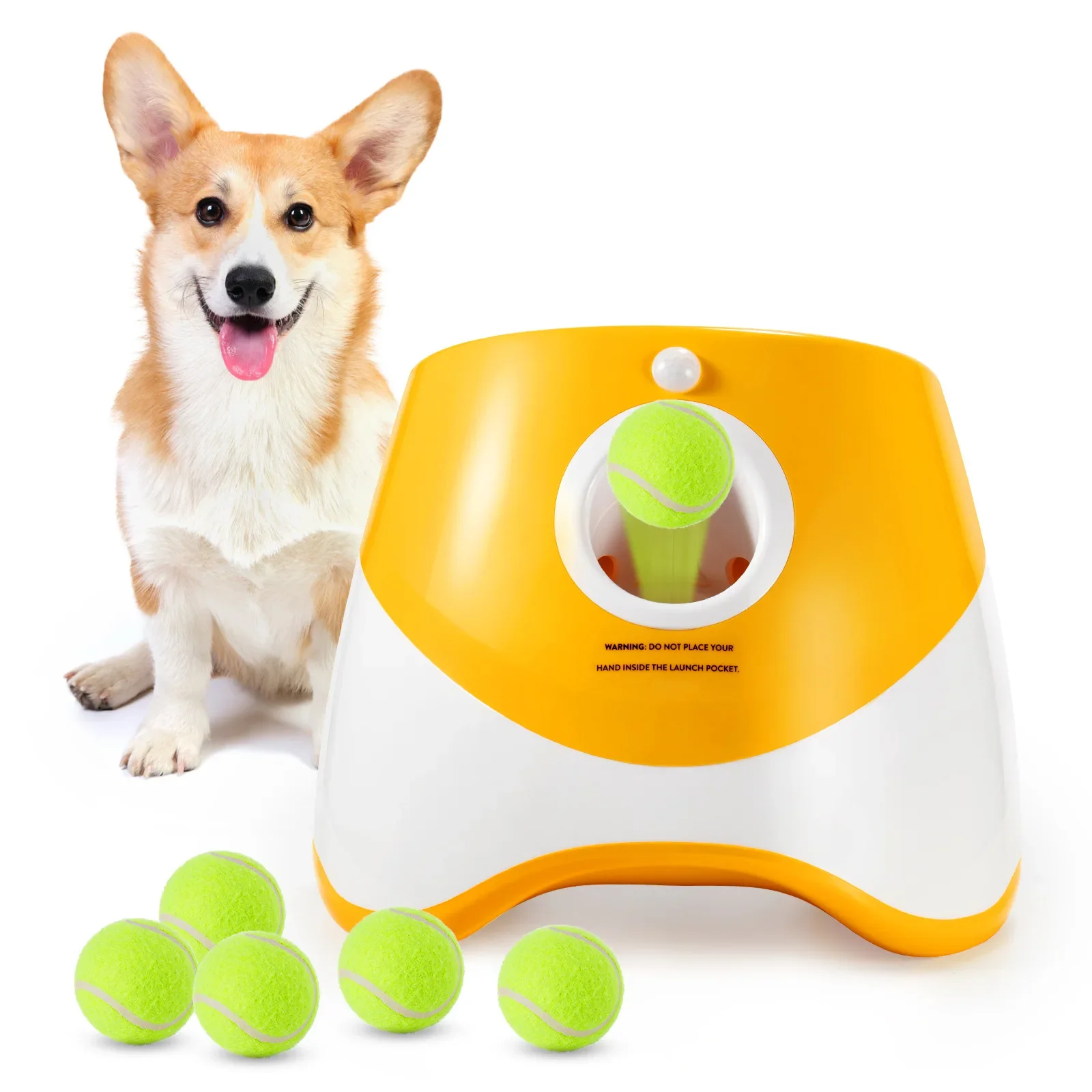 犬用テニスボール発射機。自動で犬が追いかけるおもちゃ。小型テ - Catapult Launcher Toy のレビューと価格