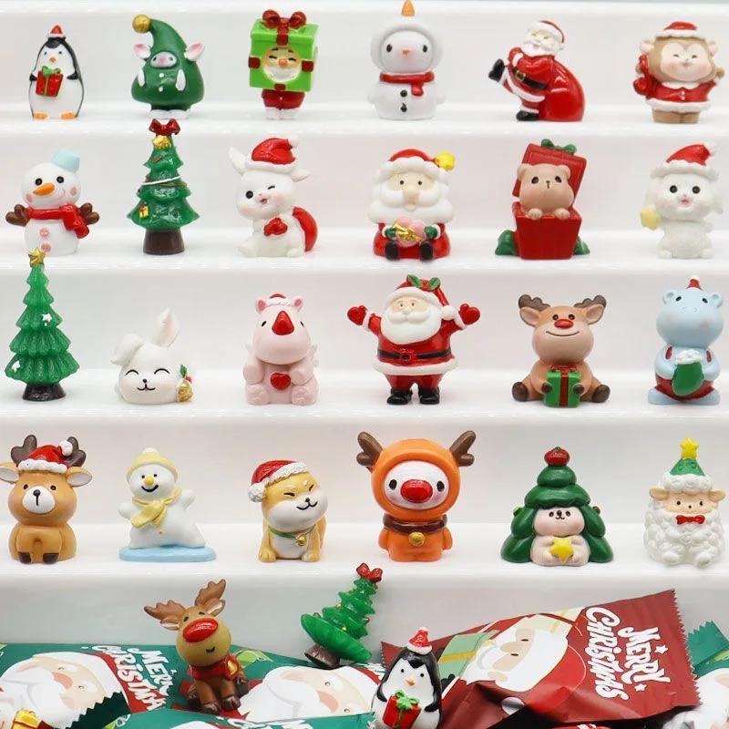 10個入りミニクリスマスブラインドバッグおもちゃ樹脂製サンタ - Kids Toys Xmas のレビューと価格